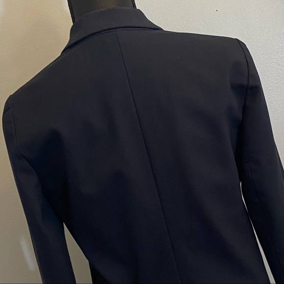 GAP Womens Blazer Size 6 Navy Blue One Button Closure - Picture 5 of 9
